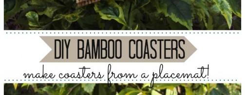 Make coasters from a placemat ($2 DIY tutorial)