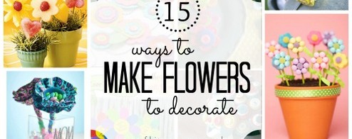 15 Mothers day flowers (Making decorative flowers)