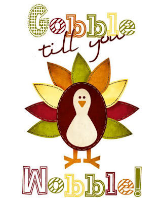 turkey gobble wobble print