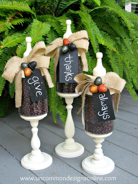 fall jars decoration