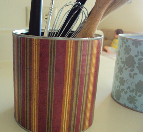 Kitchen Craft on Recycling Tin Cans Into Organizers  Tutorial    Craftionary