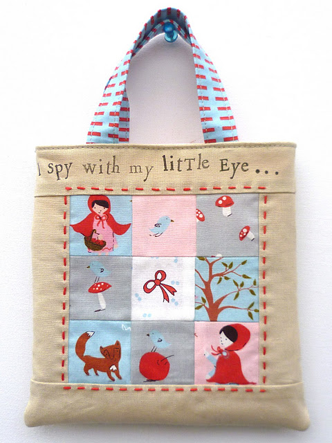 This Mini Tote bag reminds me of Little Red Riding Hood.