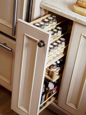 Kitchen Craft Cabinets on Great Idea  Make A Pull Out Spice Rack  Saves A Lot Of Cabinet Space