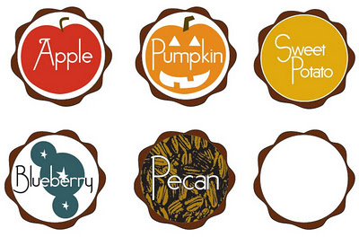 thanksgiving pie toppers