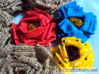 Craft Ideas Leftover Fabric on Fabric Burlap Jute Craft Ideas