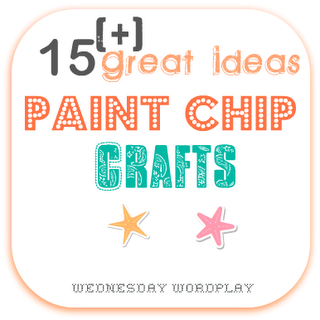 DIY paint chip crafts