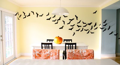 halloween bats wall decor free template