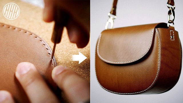 Leather handbag with Mashru Fabric - directcreate.com