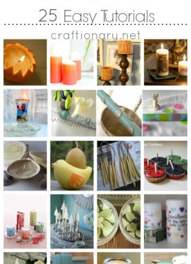 Making Candles (25 DIY Decorative tutorials for beginners)