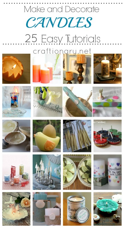 Making Candles (25 DIY Decorative tutorials) - Craftionary