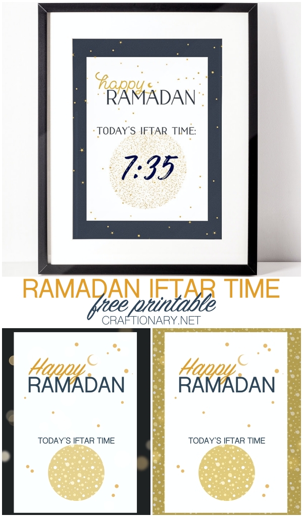 Easy DIY Ramadan Decor ideas - lantern and moon - Craftionary