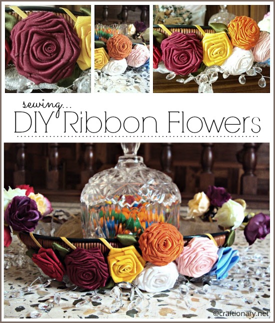 How to Make Ribbon Rose Flower (Easy 15 minute DIY)