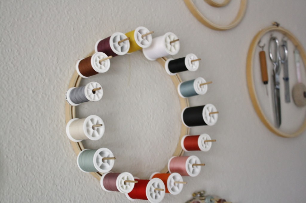 Embroidery Hoop Organizer Tutorial 