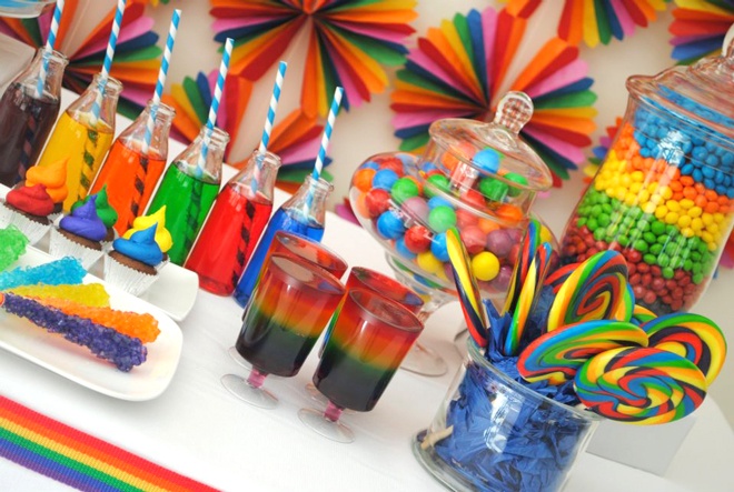 rainbow party food