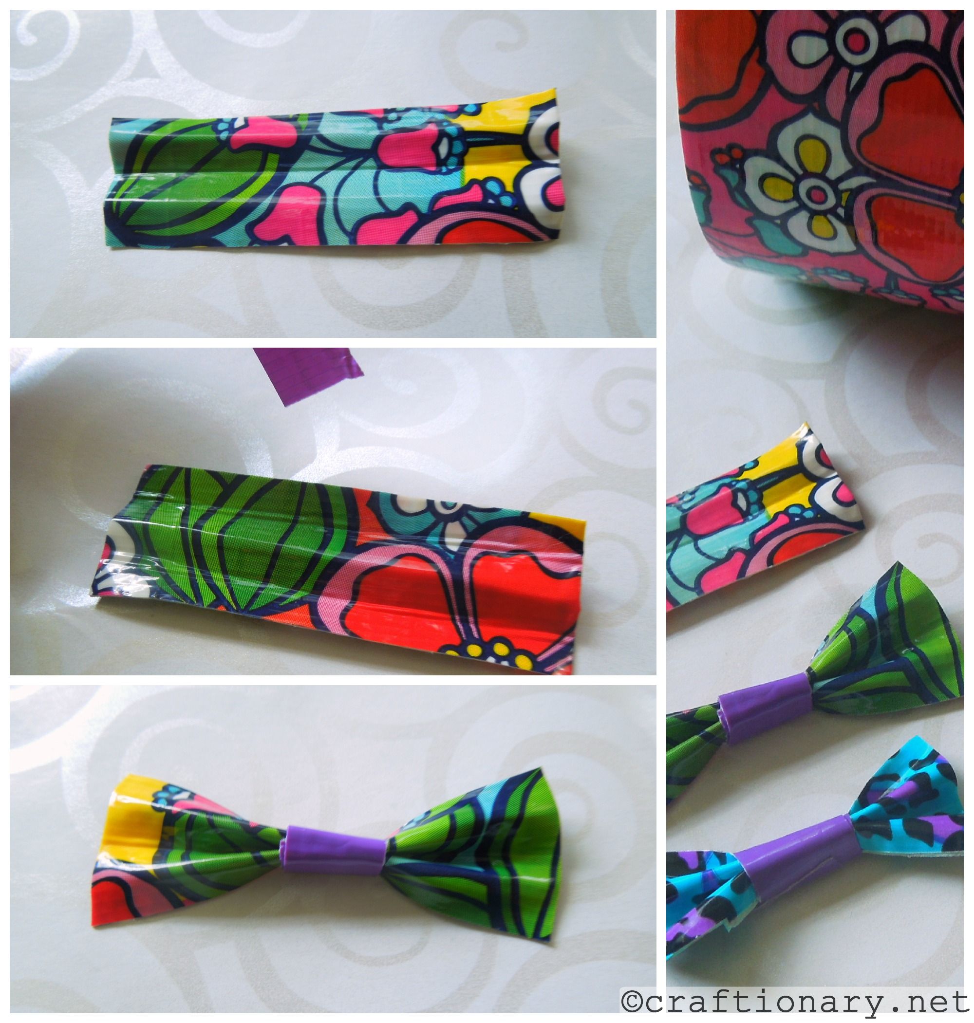 Duct tape crafts- DIY girly accessories - Craftionary