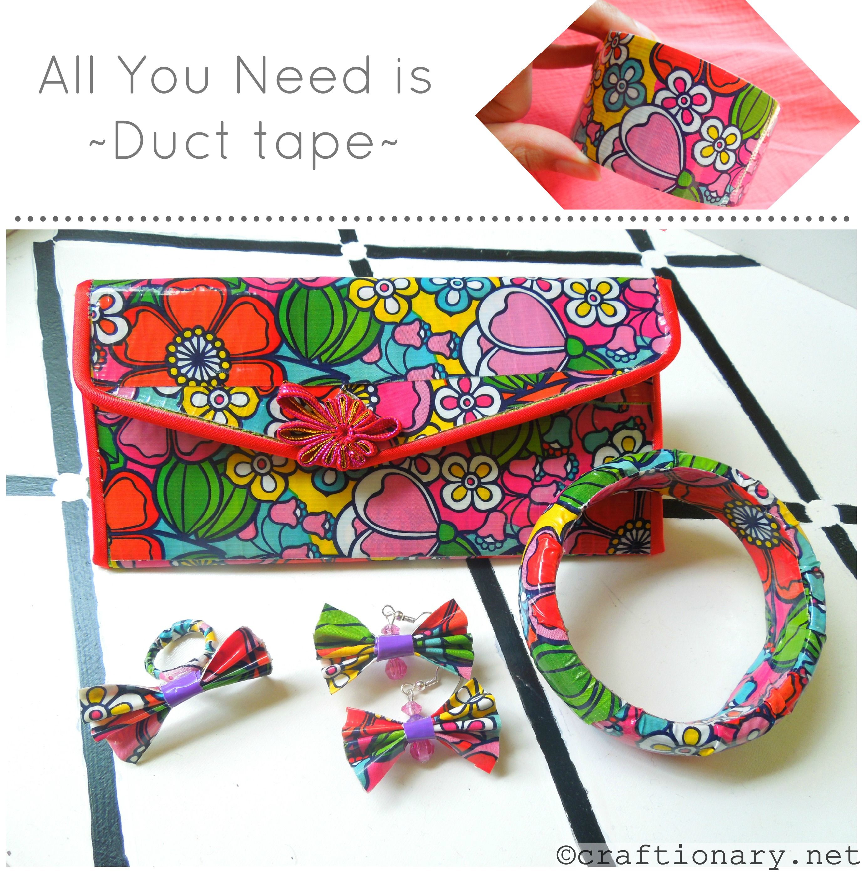 how to make duct tape crafts