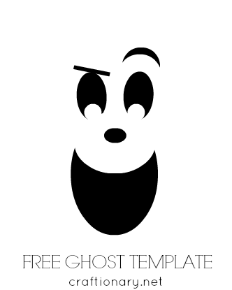 printable ghost template