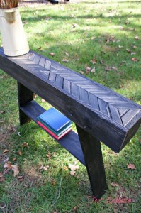 DIY entryway table