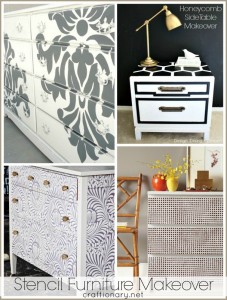 best stencil furniture makeovers