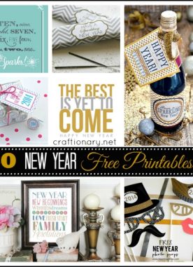 20 Free New Years Printables
