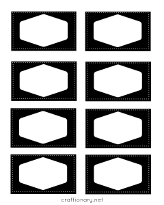 book label printables black