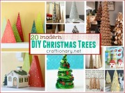 20 DIY Modern Christmas Tree Holiday Ideas - Craftionary