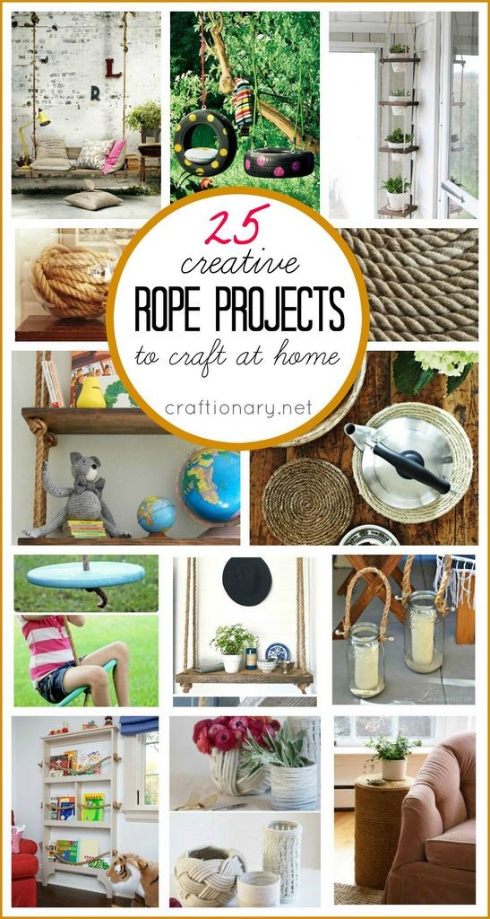20 DIY Home Decor Items Made From Rope – Home and Garden