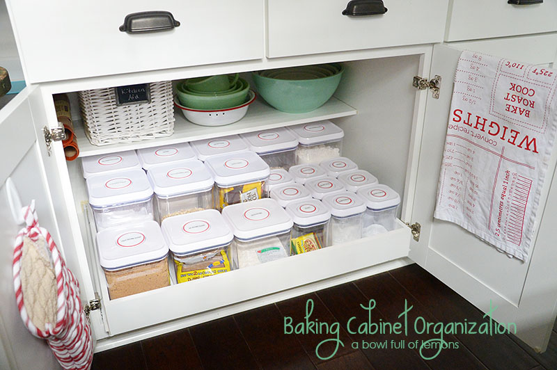 Baking cupboard organization tips - Willow Bloom Home