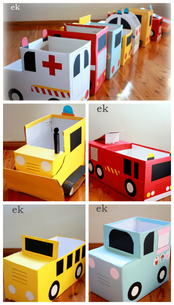 Cardboard Box Vehicles 585x1024 
