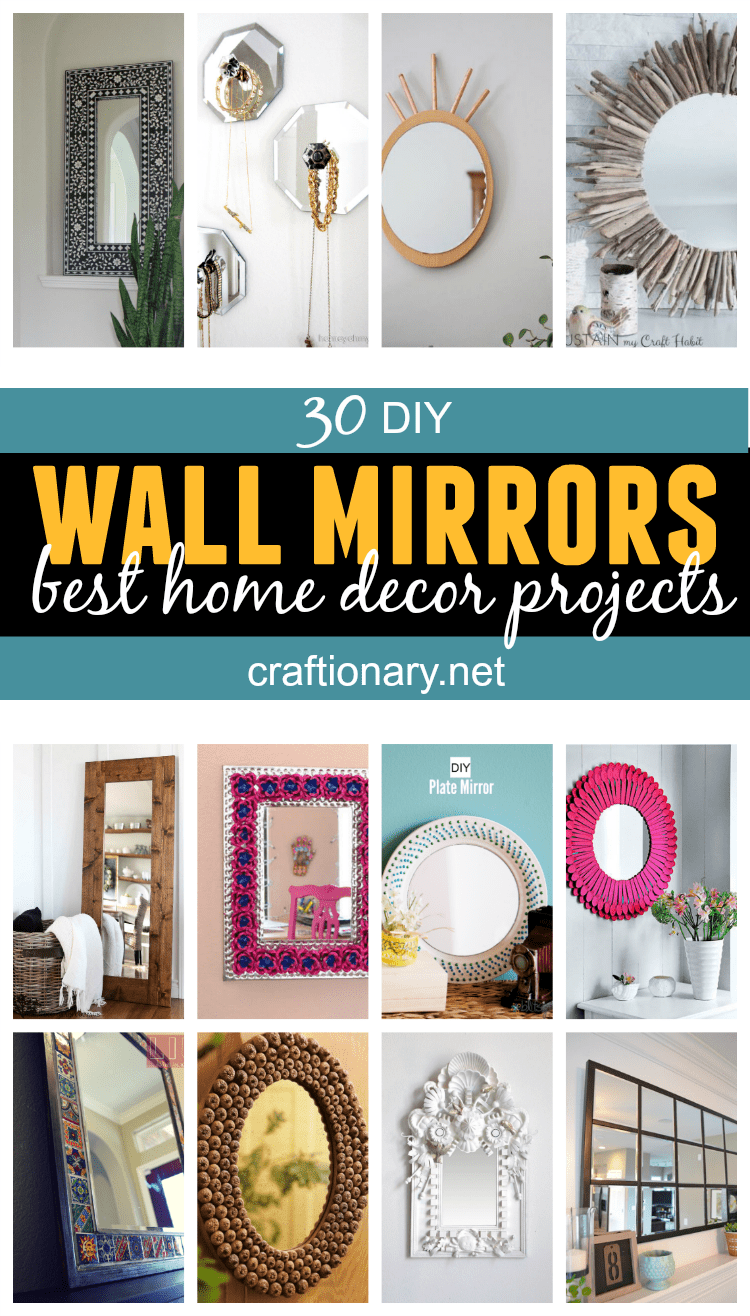 DIY Wall Mirrors - Thirty Best Home Decor Projects.