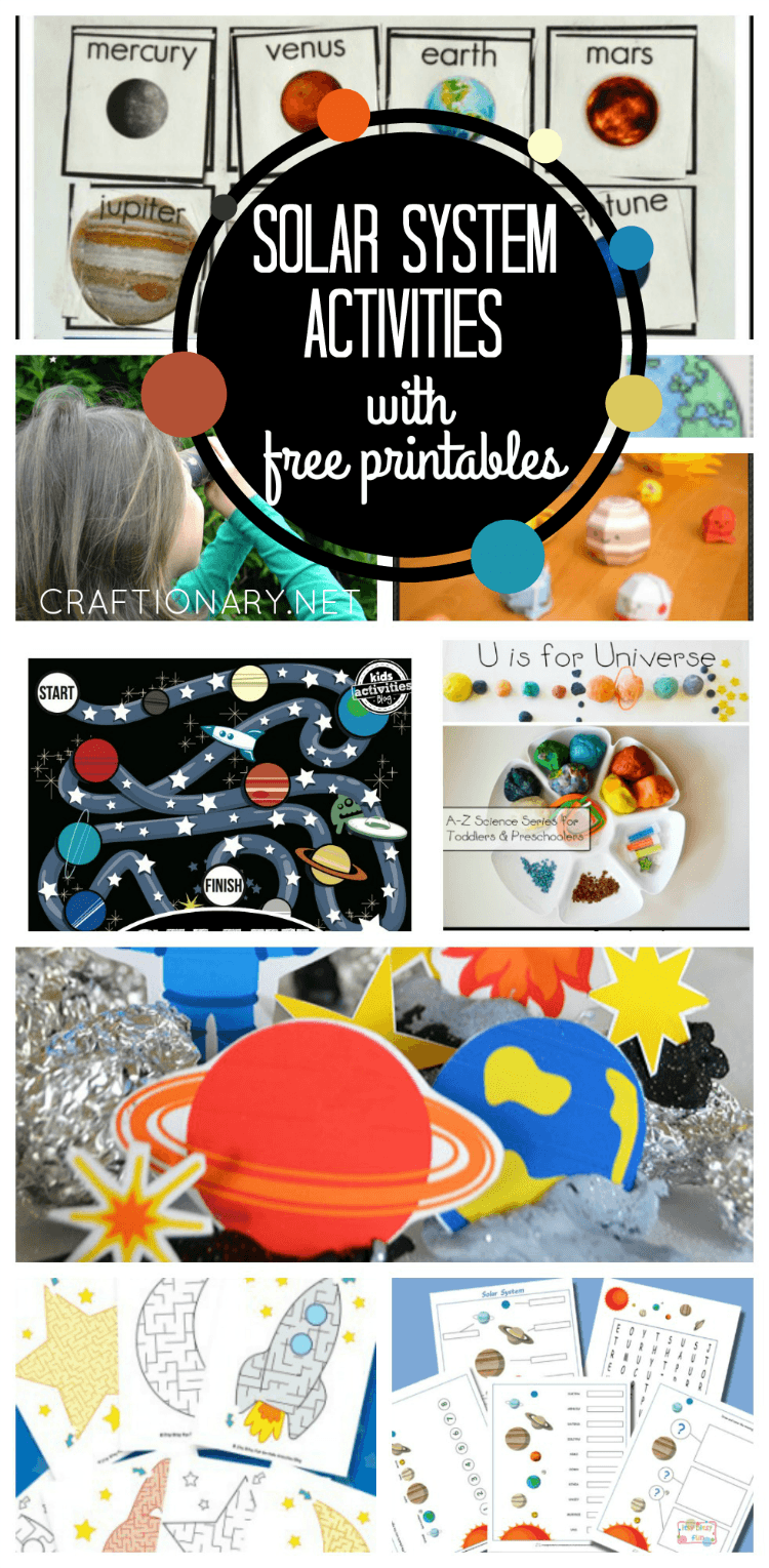 Solar System Activities With Free Printables - Craftionary