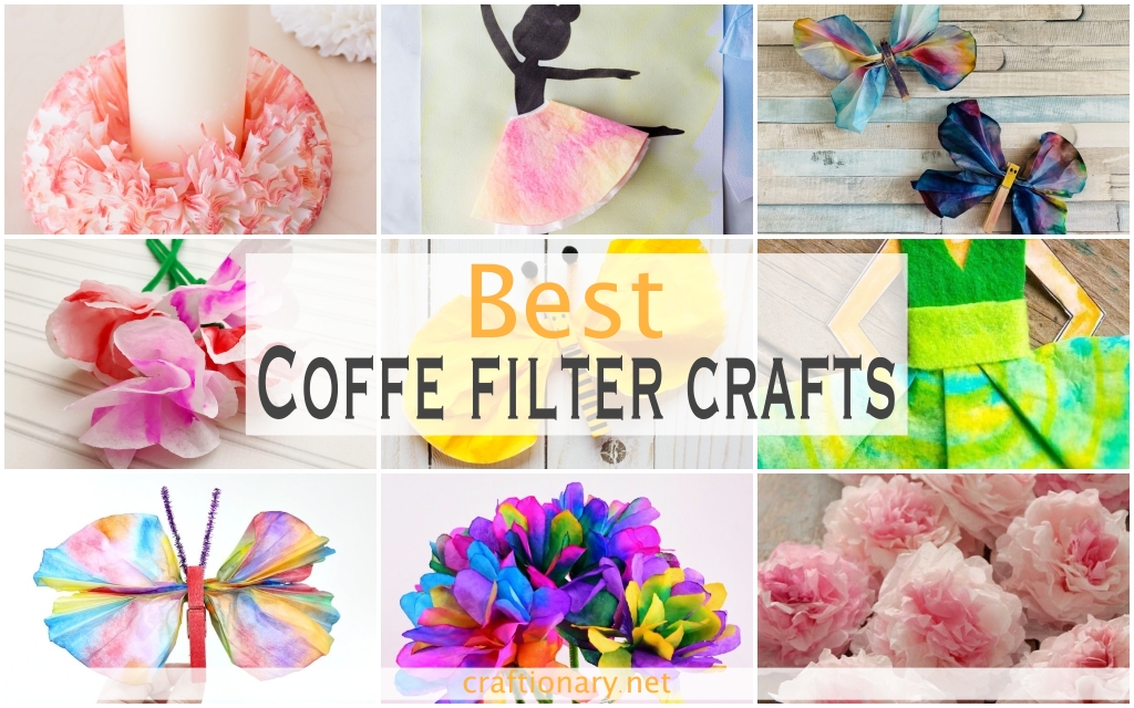 Easy Two-Step Coffee Filter Flowers for Spring Decorations