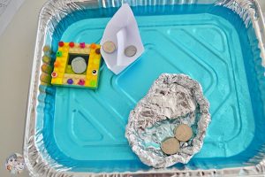 science-experiment-kids-floating-boat-paper-foil-lego-in-water