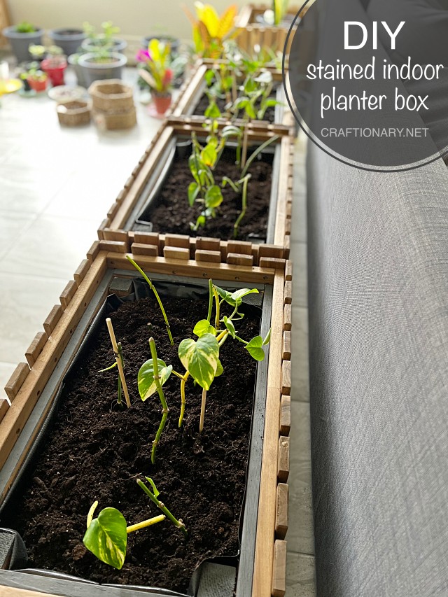 DIY indoor box with IKEA stand flower box - Craftionary