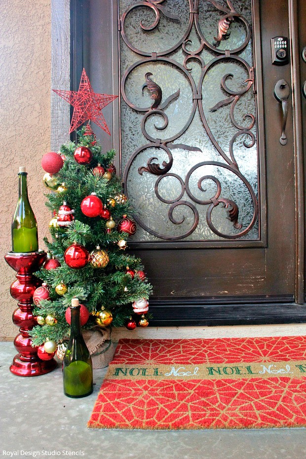 Christmas Door Outdoor Floor Mat Door Door Mat Mat Diy Creative Indoor –  BABACLICK