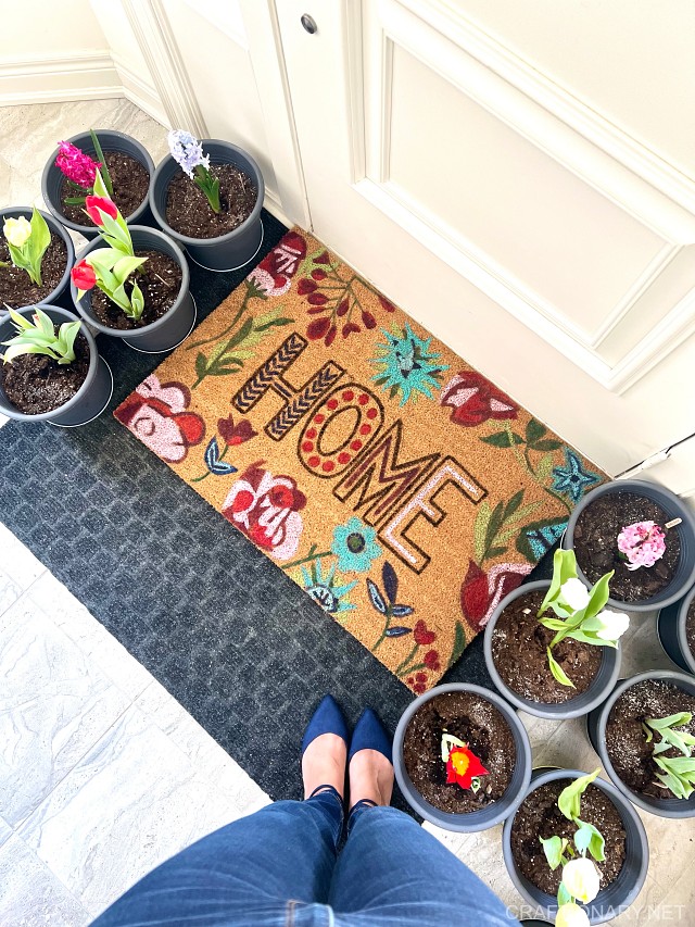 Make colorful large coir doormat for a welcoming entrance - Craftionary
