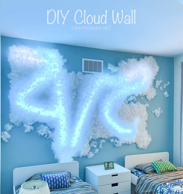 How to make led cloud wall light that changes color - Craftionary