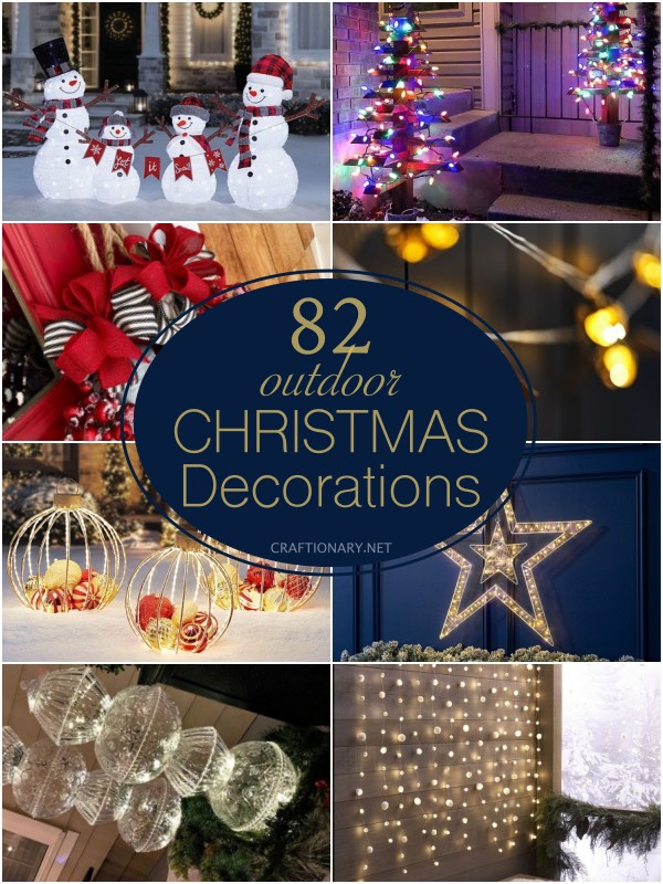 82 Holiday Outdoor Christmas Decorations Ideas - Craftionary