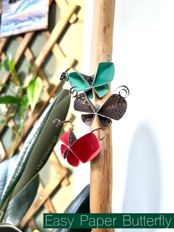 How to make a paper butterfly garland, Craft
