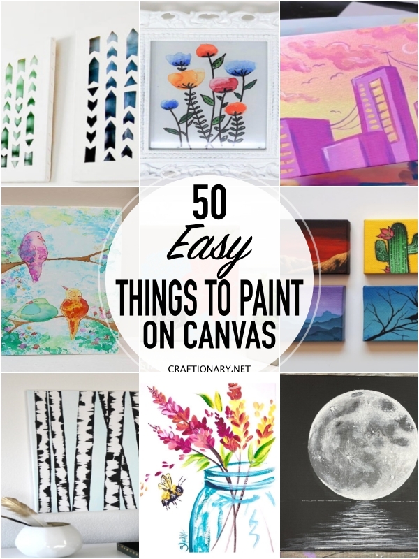 30 More Canvas Painting Ideas  Easy canvas painting, Canvas