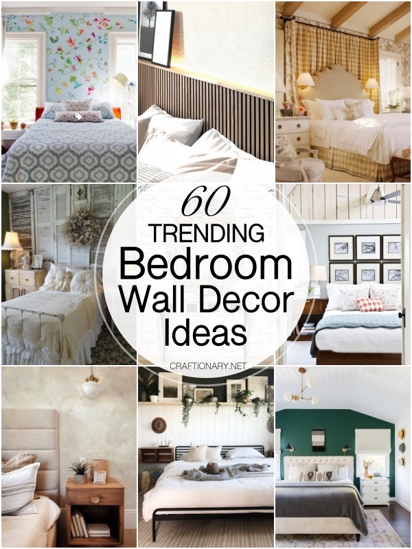 60 Trending Bedroom Wall Decor Ideas - Craftionary