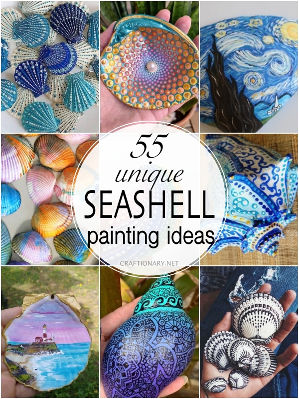 55 Unique Seashell Painting Ideas - Craftionary