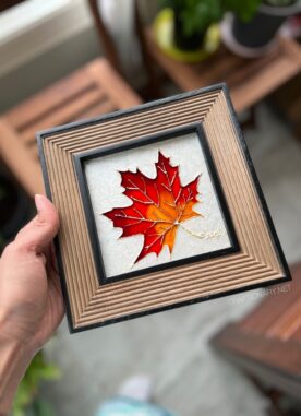 Glass Painting Maple Leaf – Fall Craft