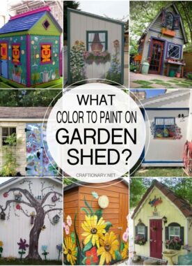 40 WHAT COLOR Garden Shed Painting Ideas