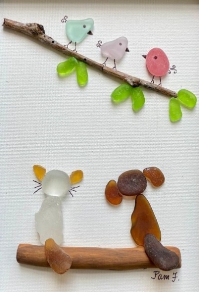 Dog and cat lovers art