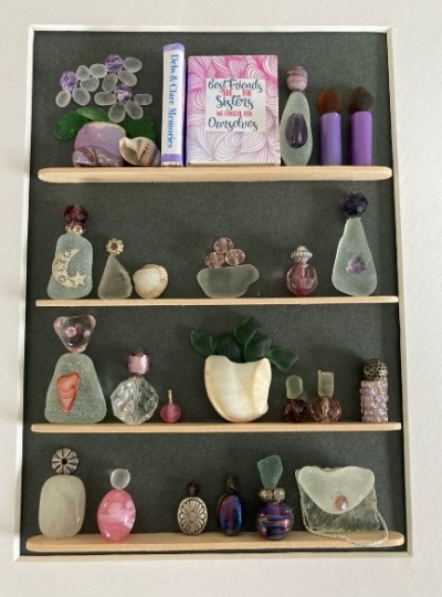 Perfume bottles on the shelf