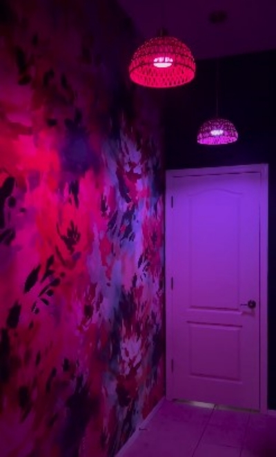 Bring cool vibes by choosing the right wallpaper and LED lights