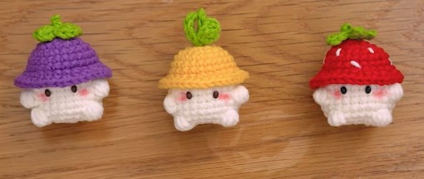 How to crochet Fruit Mushroom amigurumi