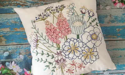 Botanical-embroidered-cushion-cover-kit