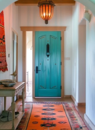 Paint your front door a bold, cheerful color